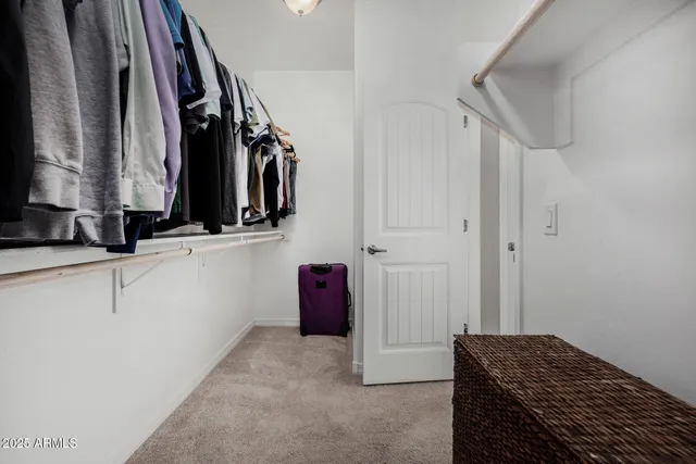 a view of walk in closet