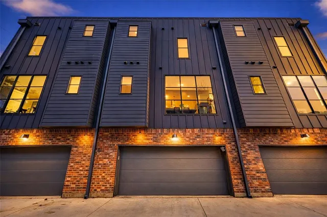a view of a building with a door