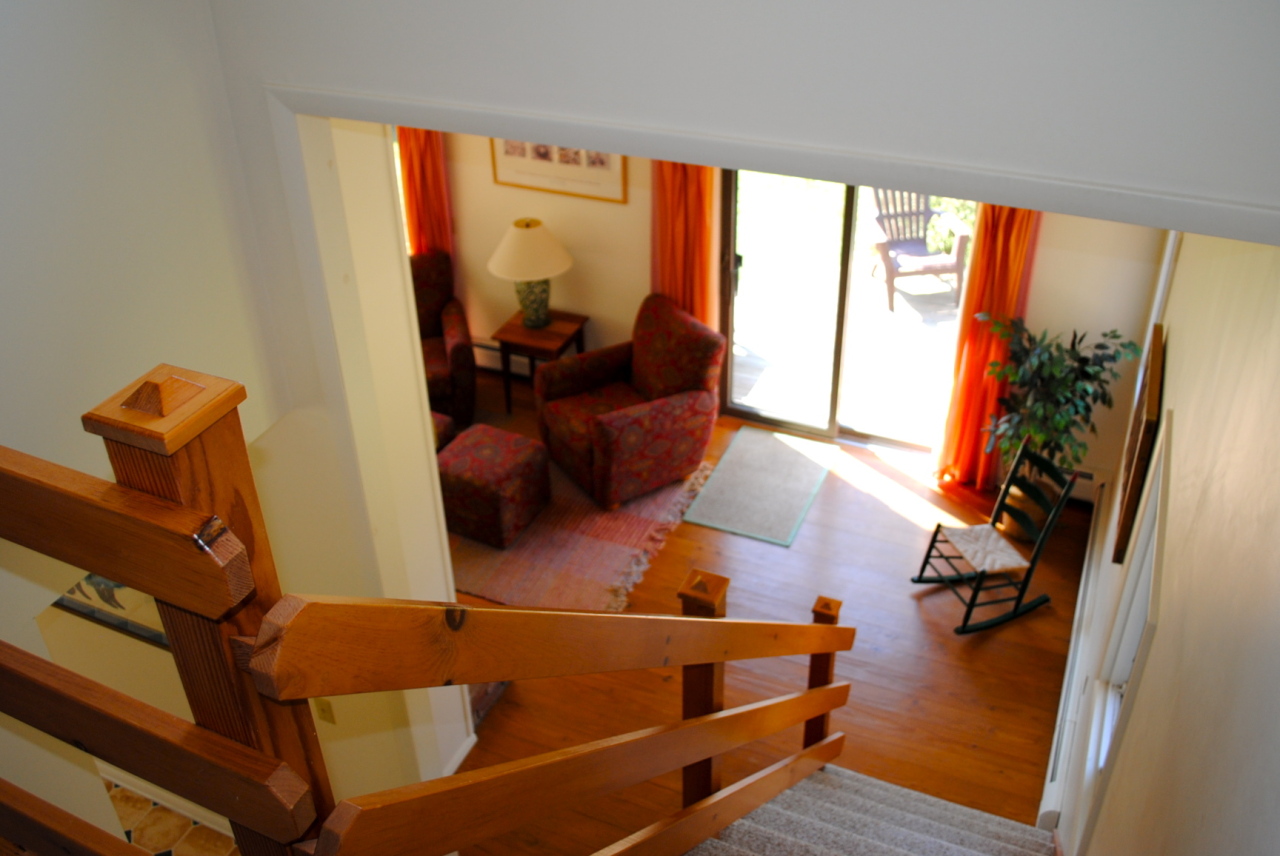 84 Access Road Becket, MA 01223 - Photo 15 of 28 Staircase looking down to living room
