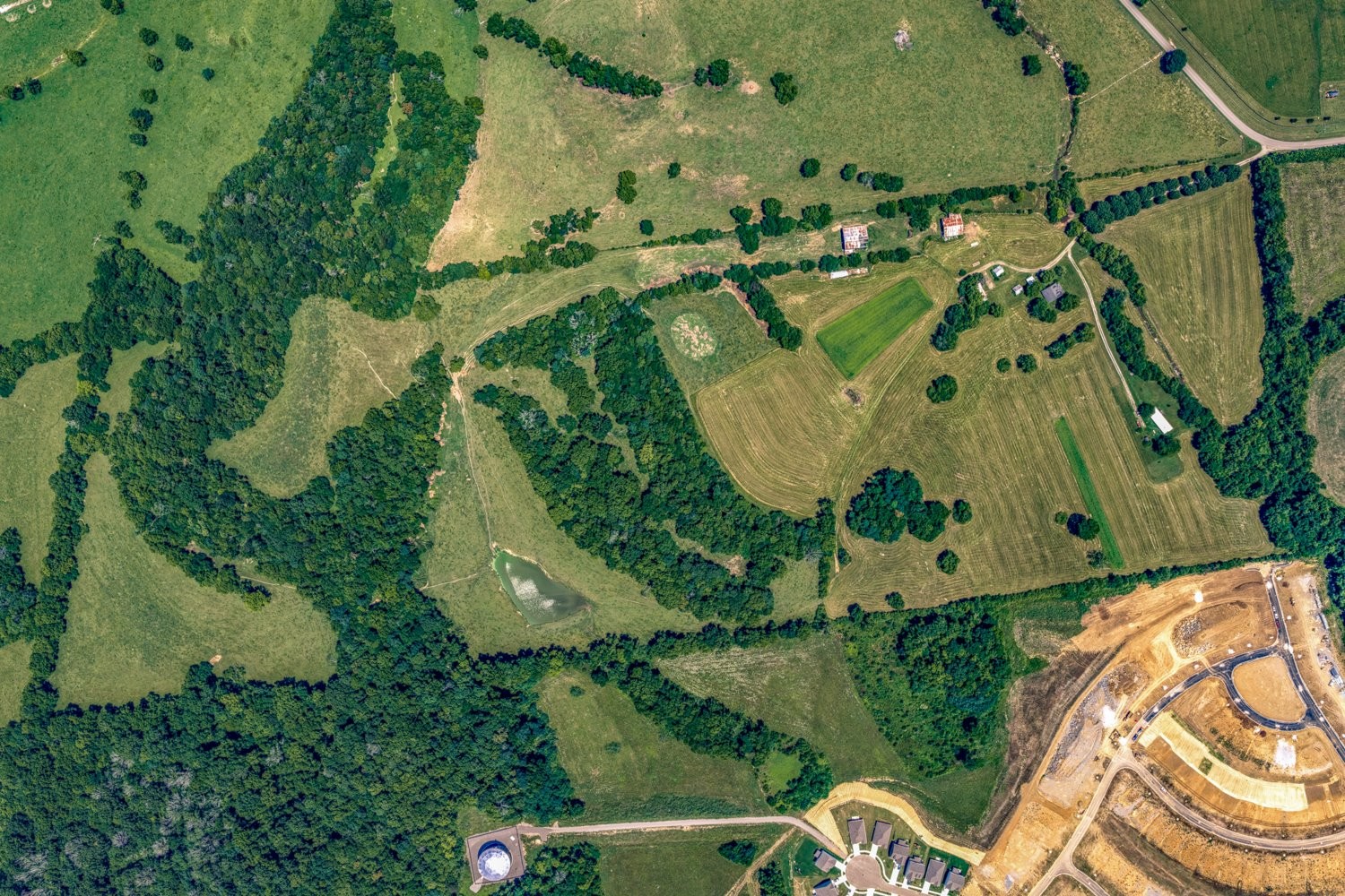 2200 Sugar Ridge Road Spring Hill, TN 37174 - Photo 6 of 41 an aerial view of a house with a yard and lake view