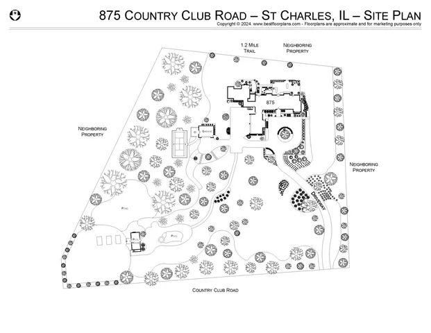 $5,995,000 | 875 Country Club Road, St. Charles, IL 60174