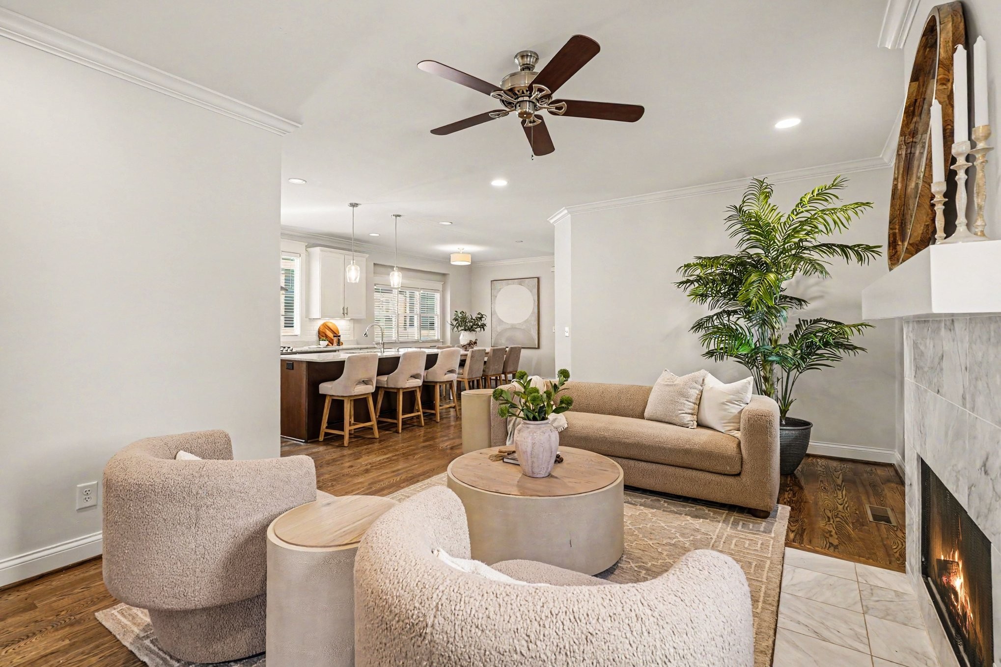 1815 A Shackleford Road Nashville, TN 37215 - Photo 3 of 39 a living room with furniture and a potted plant