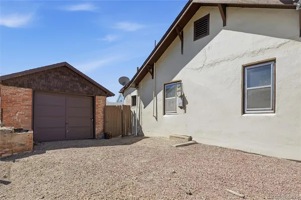 a backyard of a house
