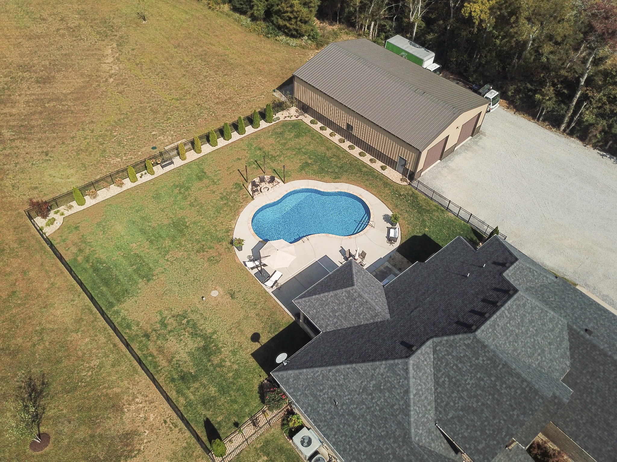 8478 Newtown Road Rockvale, TN 37153 - Photo 3 of 54 an aerial view of a house with a yard
