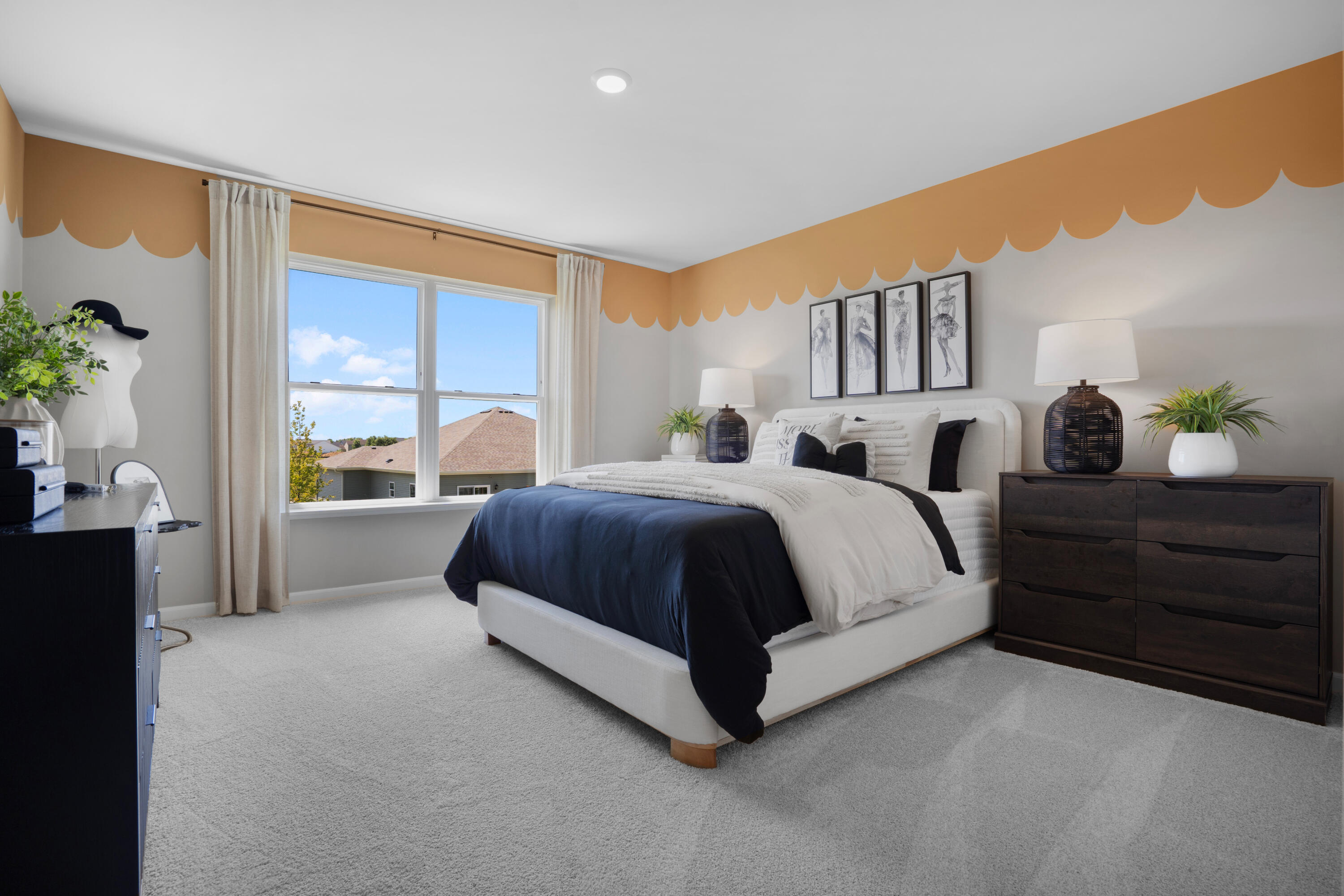 5575 Buttercup Avenue Portage, IN 46368 - Photo 14 of 16 a spacious bedroom with a bed and a large window