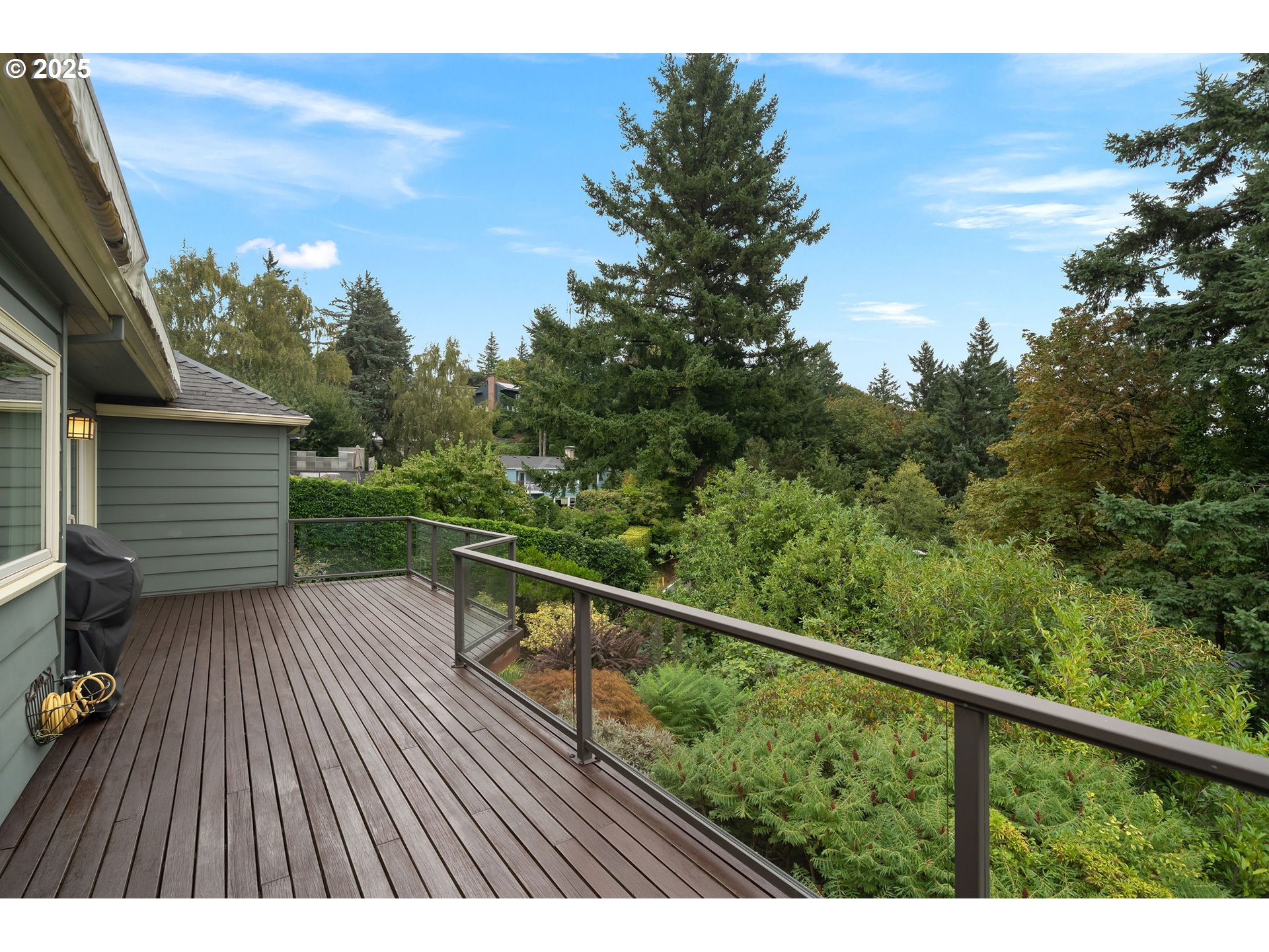 3250 Southwest Donner Way Court Portland, OR 97239 - Photo 13 of 48 a view of balcony with wooden floor and fence