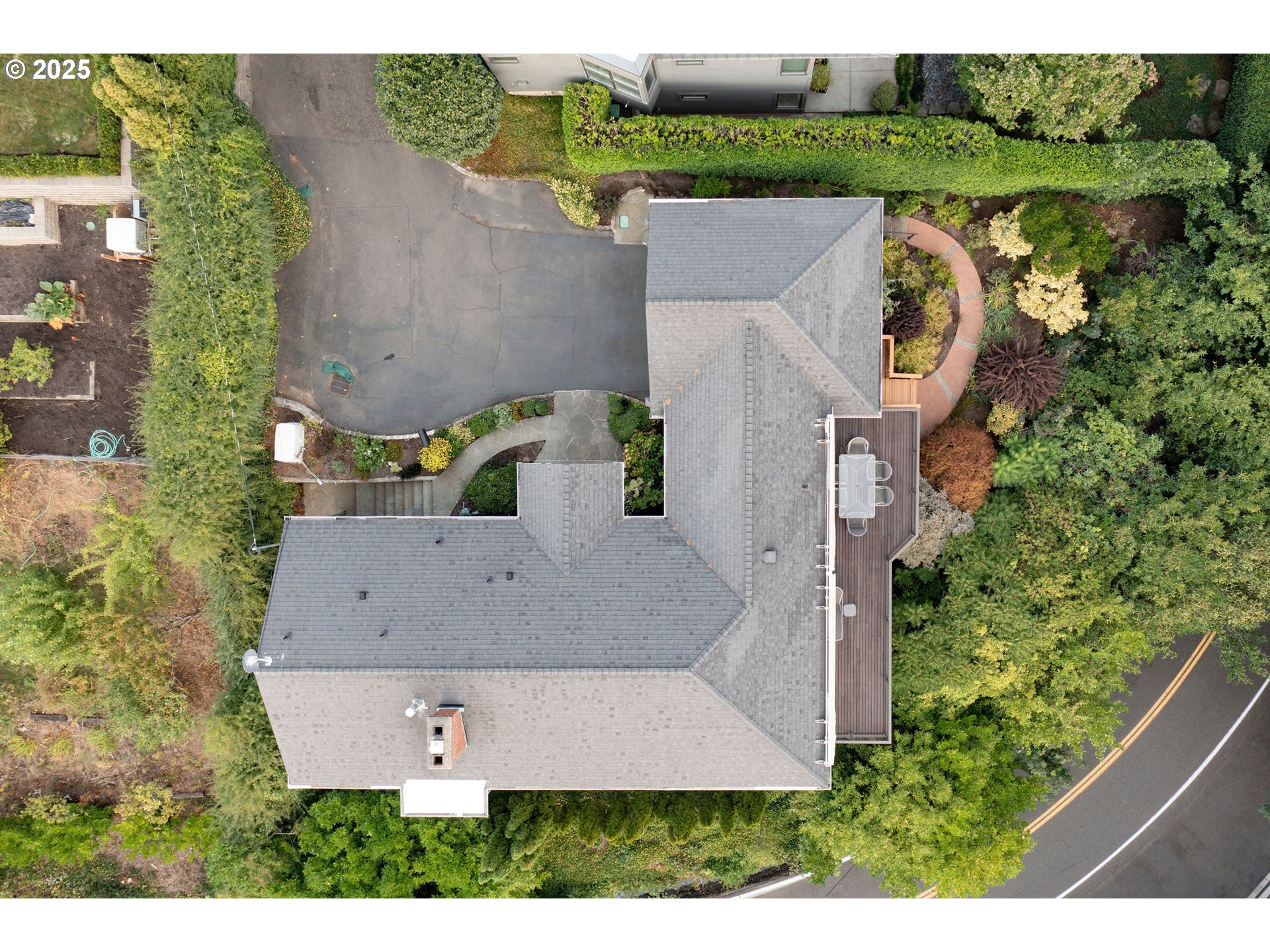 3250 Southwest Donner Way Court Portland, OR 97239 - Photo 41 of 48 an aerial view of house with a yard