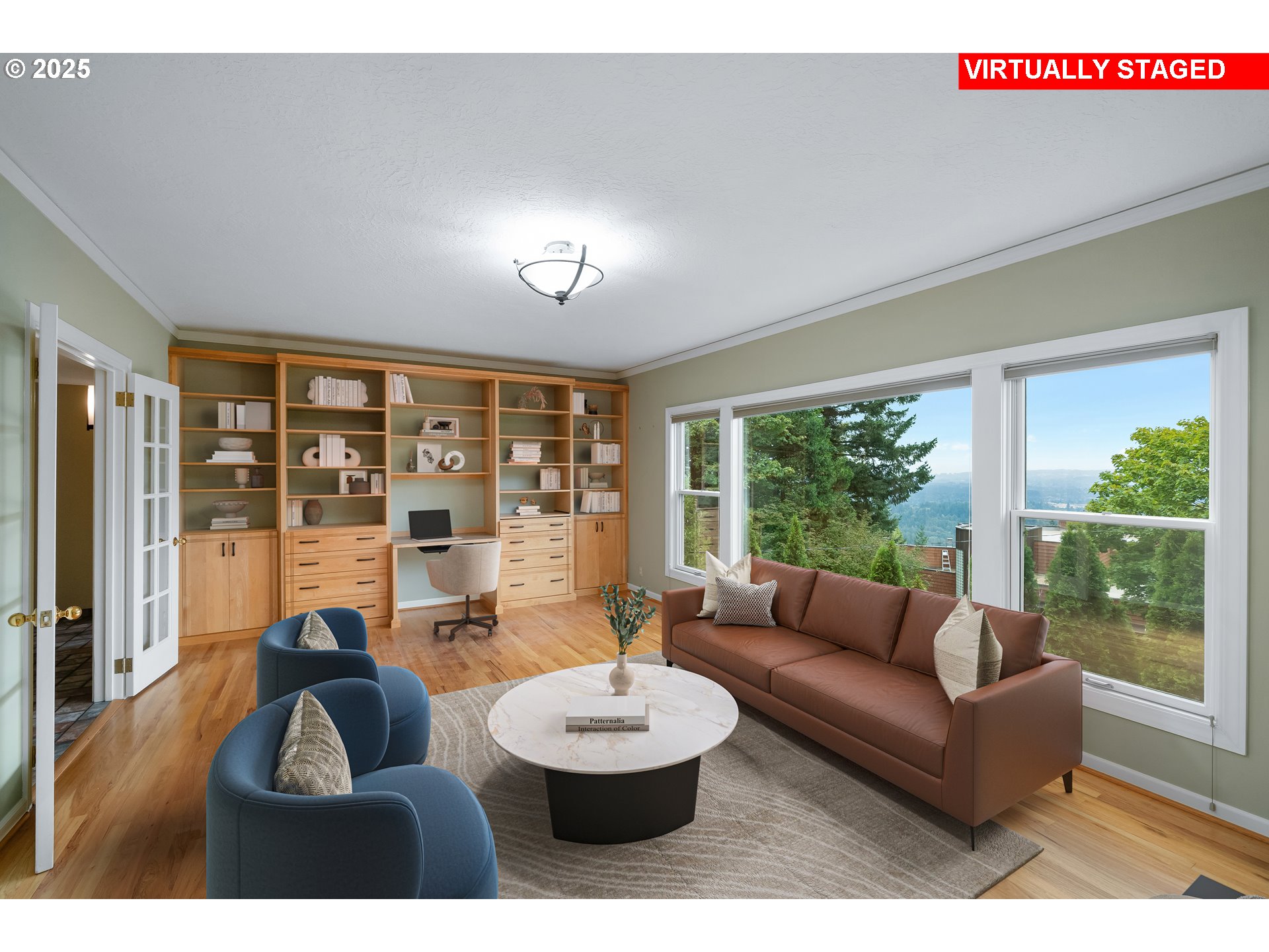 3250 Southwest Donner Way Court Portland, OR 97239 - Photo 45 of 48 a living room with furniture and a large window
