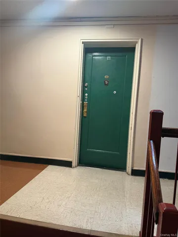 a view of an front door