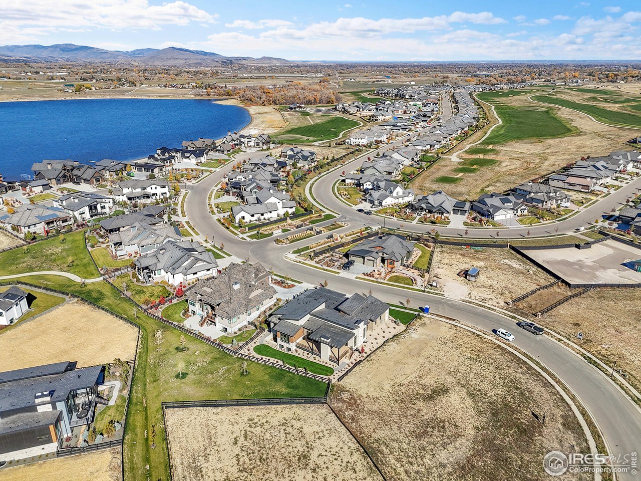 2672 Bluewater Road Berthoud, CO 80513 - Photo 2 of 6 an aerial view of residential houses with outdoor space