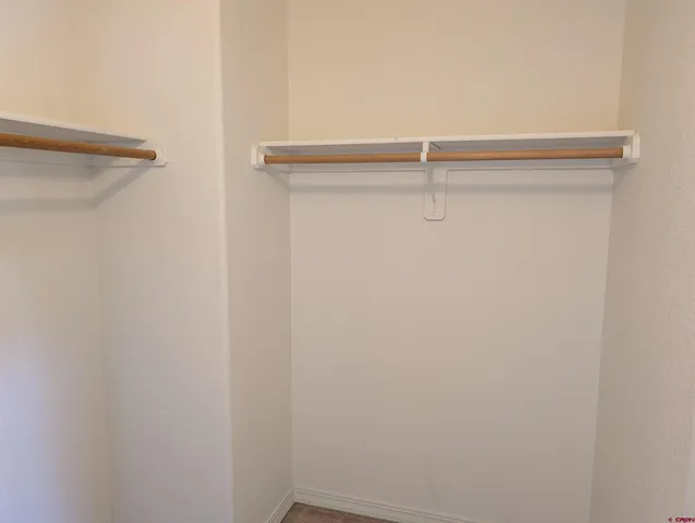 a close up view of racks on the wall