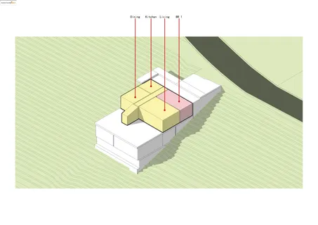 a bath room with a table