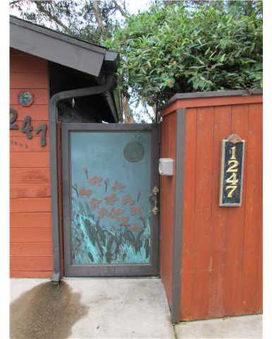 1247 Saxony Road Encinitas, CA 92024 - Photo 3 of 24 Detail of original artist gate