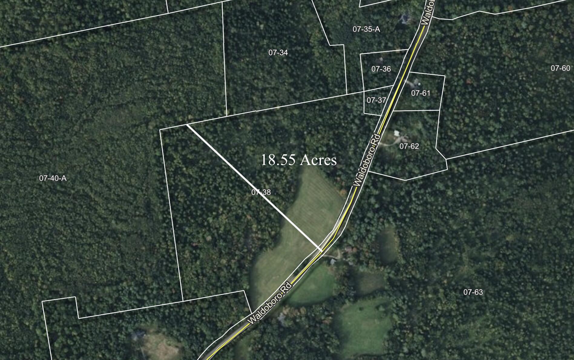 Lot B Waldoboro Road Washington, ME 04574 - Photo 17 of 18 Tax Map Aerial