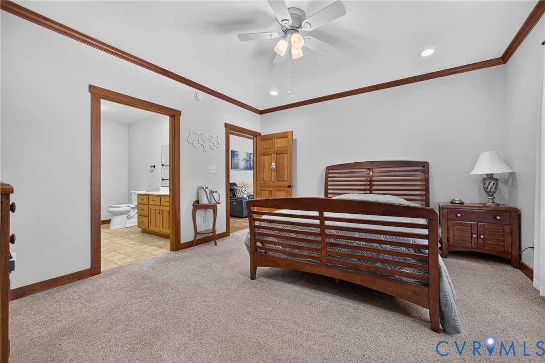 1292 Mohawk Road Long Island, VA 24569 - Photo 54 of 95 Carpeted room featuring a ceiling fan with light k