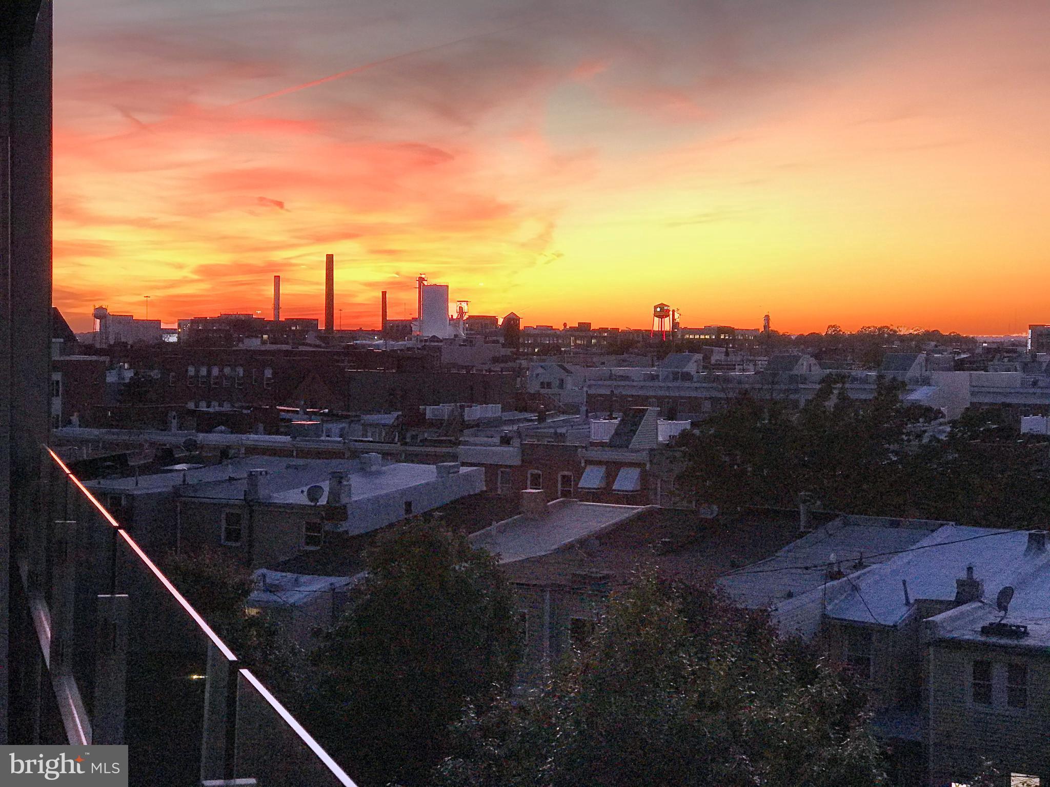 1200 Steuart Street, Unit 430 Baltimore, MD 21230 - Photo 8 of 53 Sunset & city views from your balcony