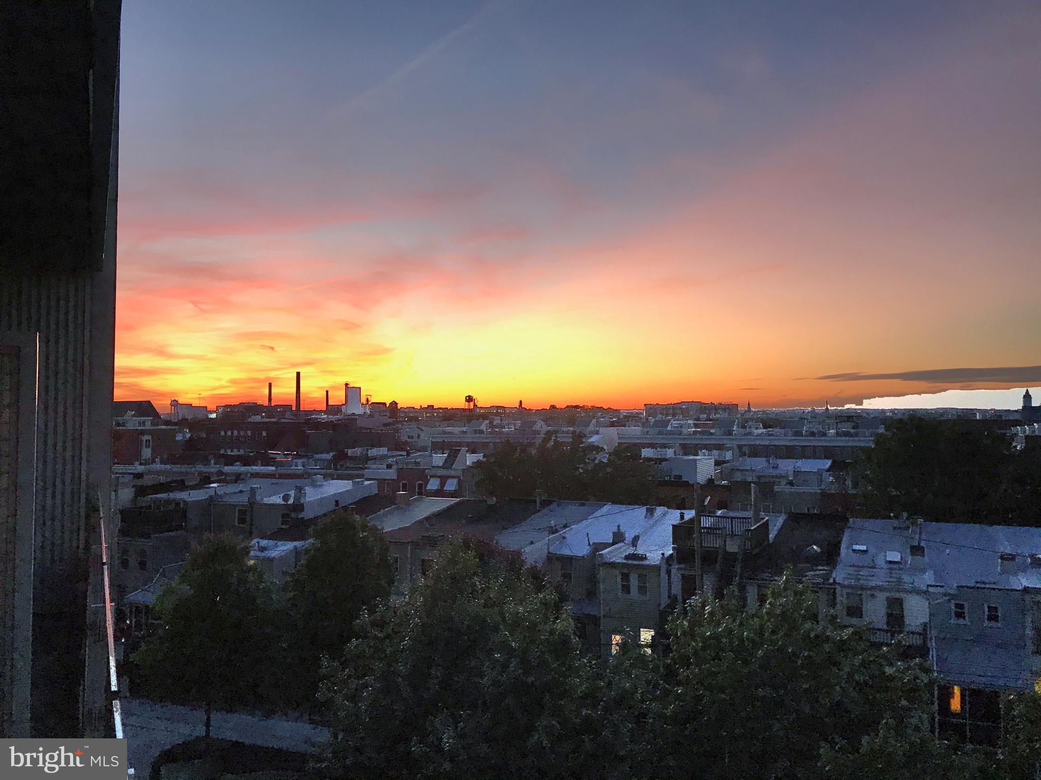 1200 Steuart Street, Unit 430 Baltimore, MD 21230 - Photo 15 of 53 Sunset & city views from your balcony