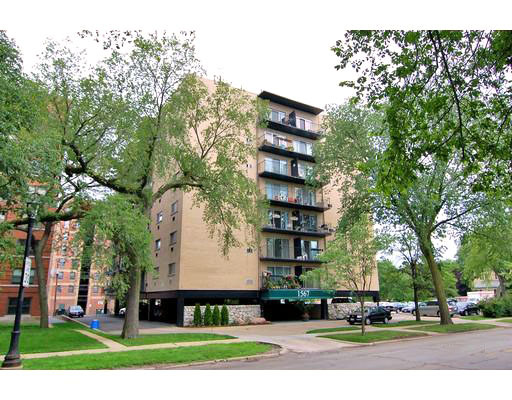 1567 Ridge Avenue, Unit 503 Evanston, IL 60201 - Photo 1 of 17 a front view of a building with trees