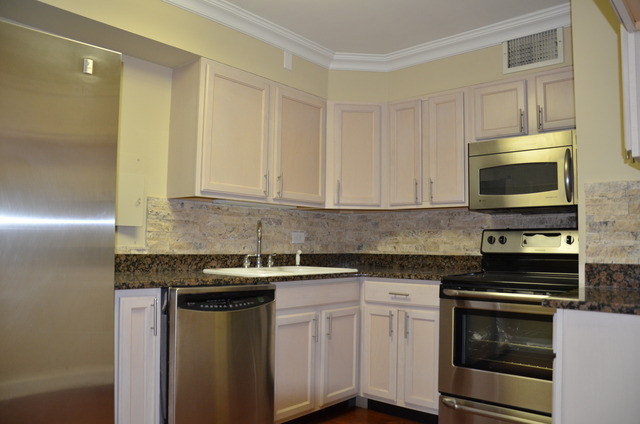 1567 Ridge Avenue, Unit 503 Evanston, IL 60201 - Photo 4 of 17 a kitchen with stainless steel appliances granite countertop a sink stove and microwave