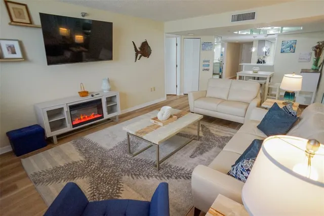 a view of a balcony with furniture