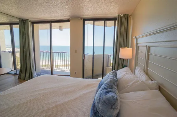 a view of an ocean and beach