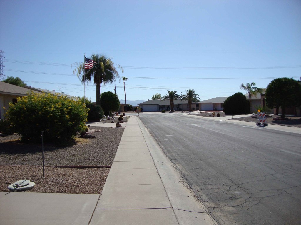 11065 West Oak Ridge Road Sun City, AZ 85351 - Photo 2 of 21 Looking West from driveway
