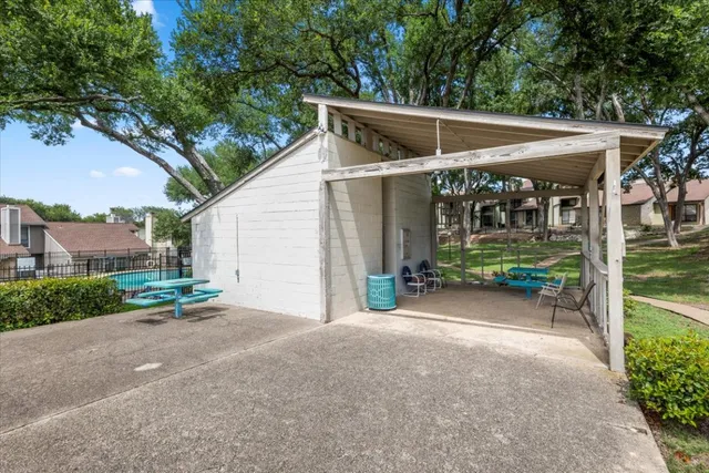 a view of a car garage