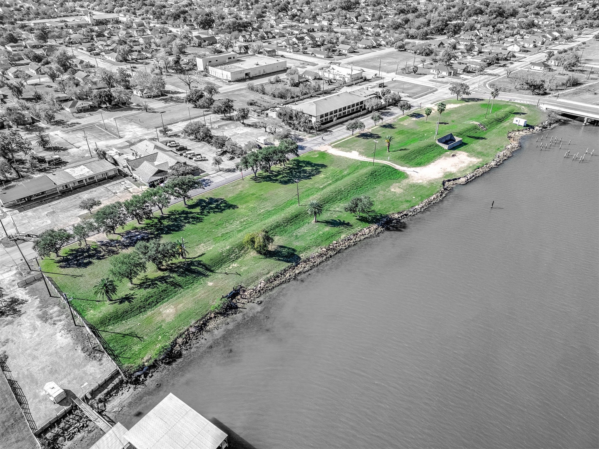 1024 West 2nd Street Freeport, TX 77541 - Photo 8 of 9 an aerial view of a city