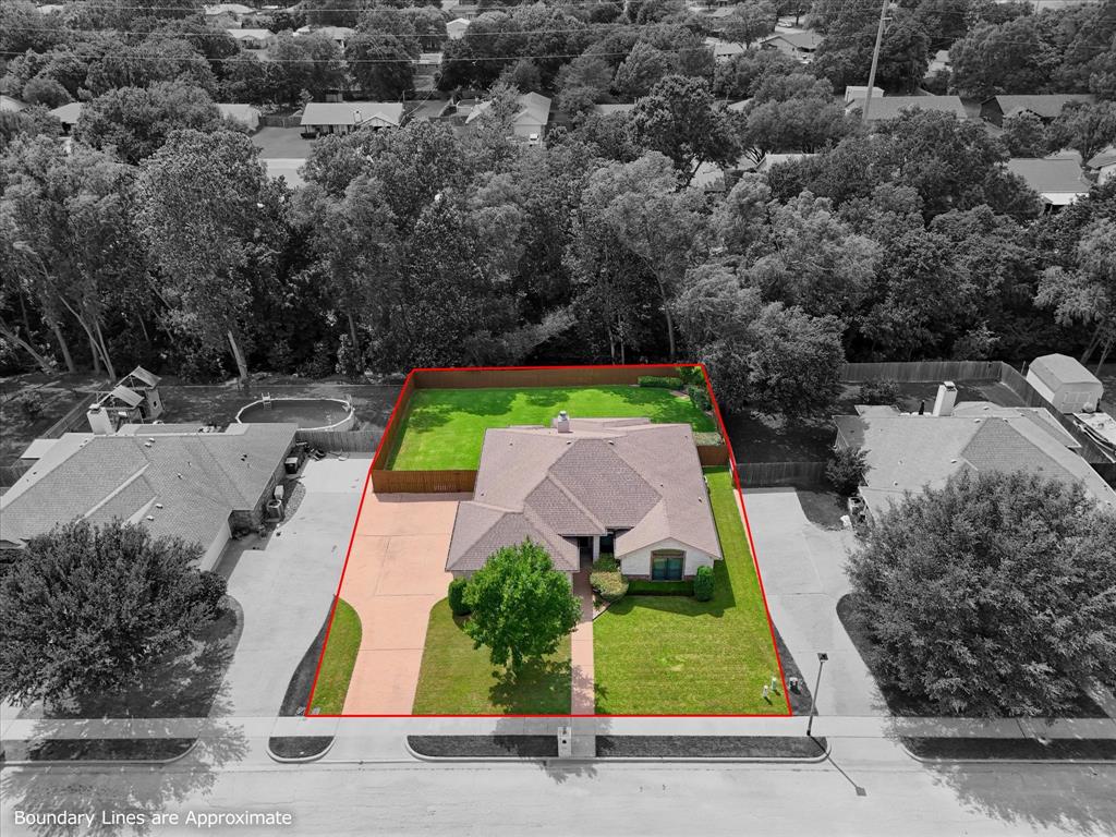 814 Springdale Circle Lorena, TX 76655 - Photo 35 of 37 Aerial perspective showcasing a single-story residence with a light-colored roof