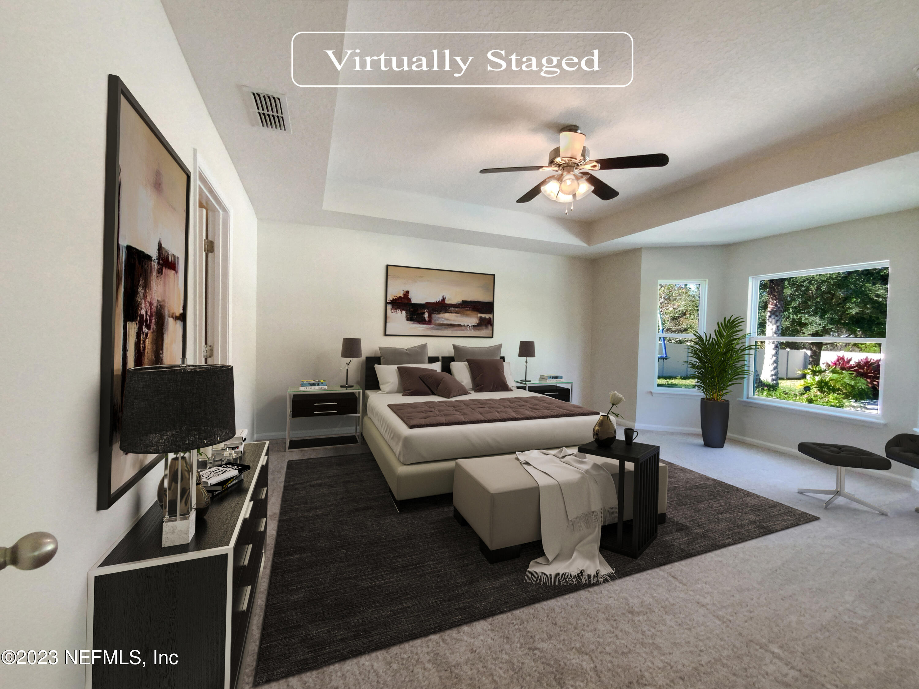 56 Irish Rose Road St. Augustine, FL 32092 - Photo 4 of 25 a living room with furniture a ceiling fan and a window