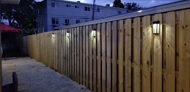 a view of wooden balcony