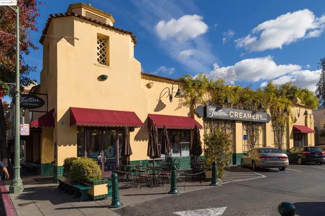 a view of backyard with large trees