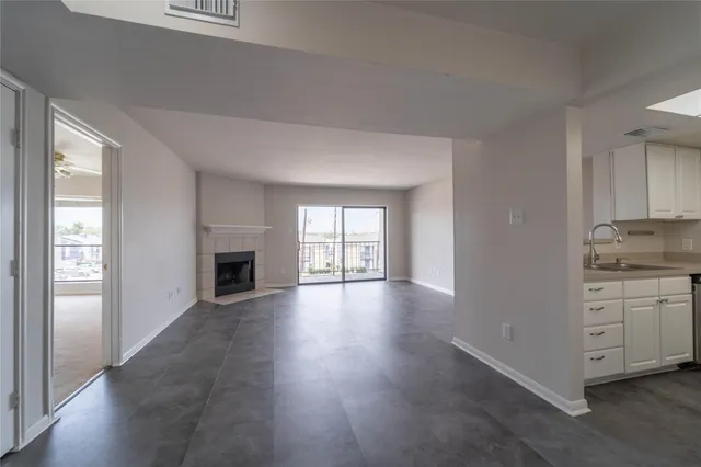 a view of an empty room