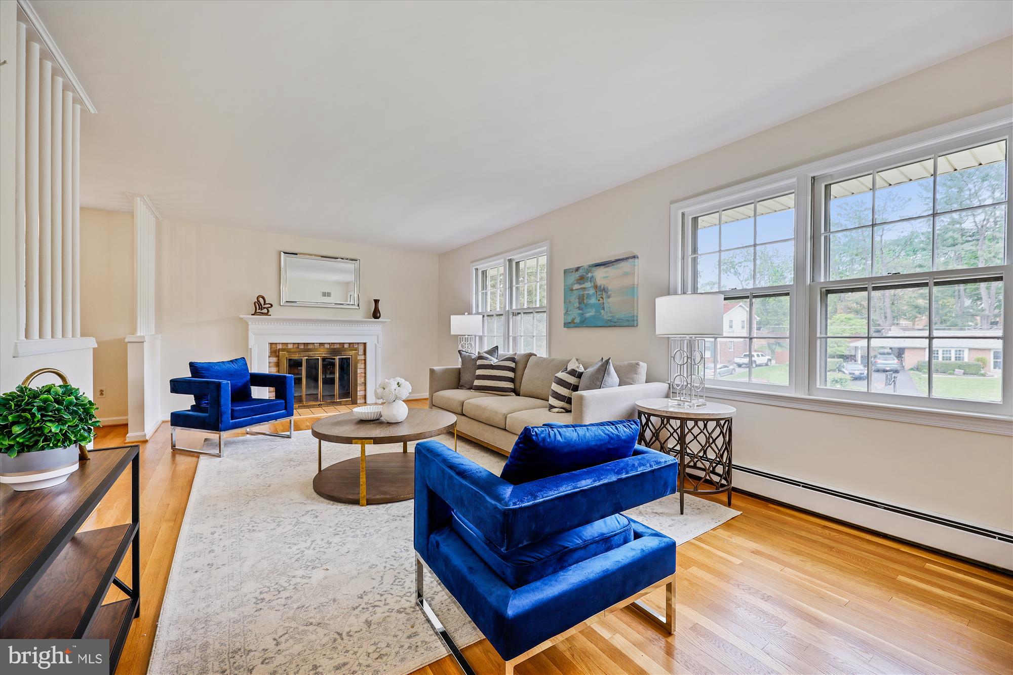 1029 Tracy Drive Silver Spring, MD 20904 - Photo 6 of 59 Large Living Room with wood-burning Fireplace