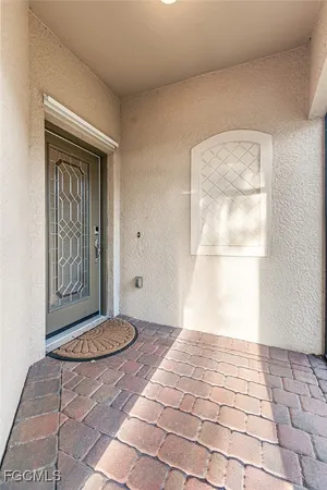 a view of front door of a house
