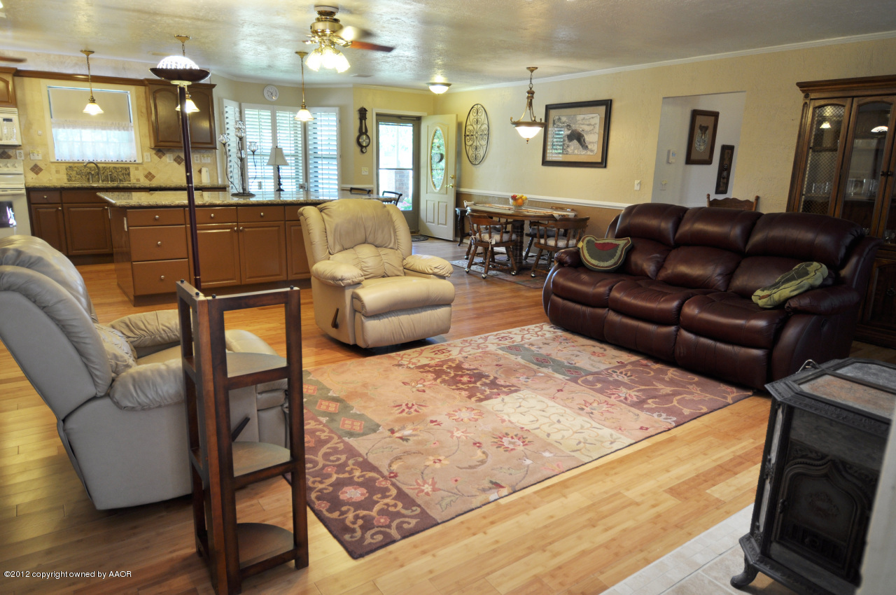 4236 Camp Lane Amarillo, TX 79110 - Photo 4 of 26 Living Area and Kitchen