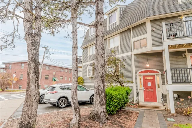 a building with a sign on the side of it