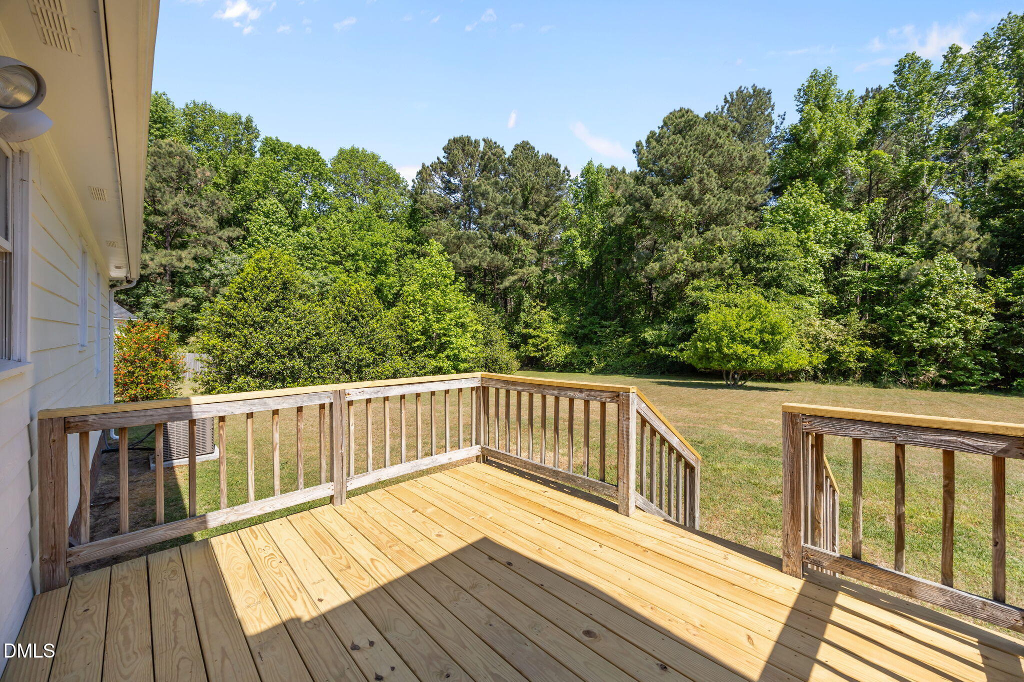 40 Circle Tree Lane Angier, NC 27501 - Photo 36 of 39 a view of balcony with wooden floor and fence