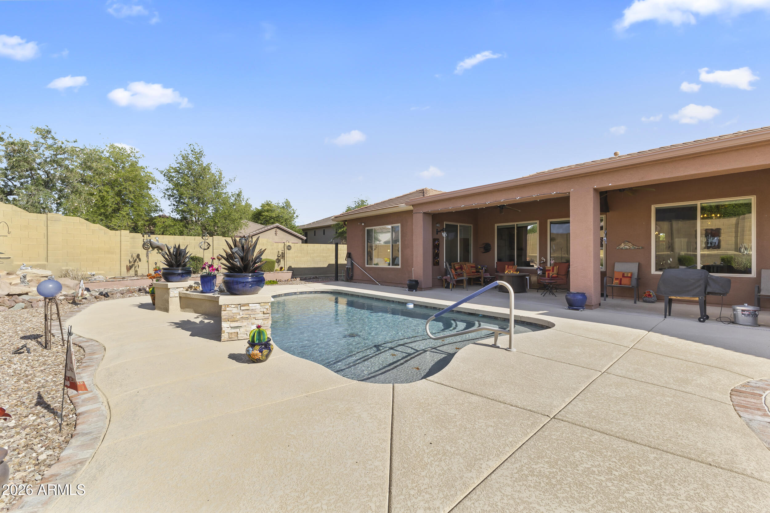 2026 West Hidden Treasure Way Phoenix, AZ 85086 - Photo 44 of 51 POOL AND BACK PATIO
