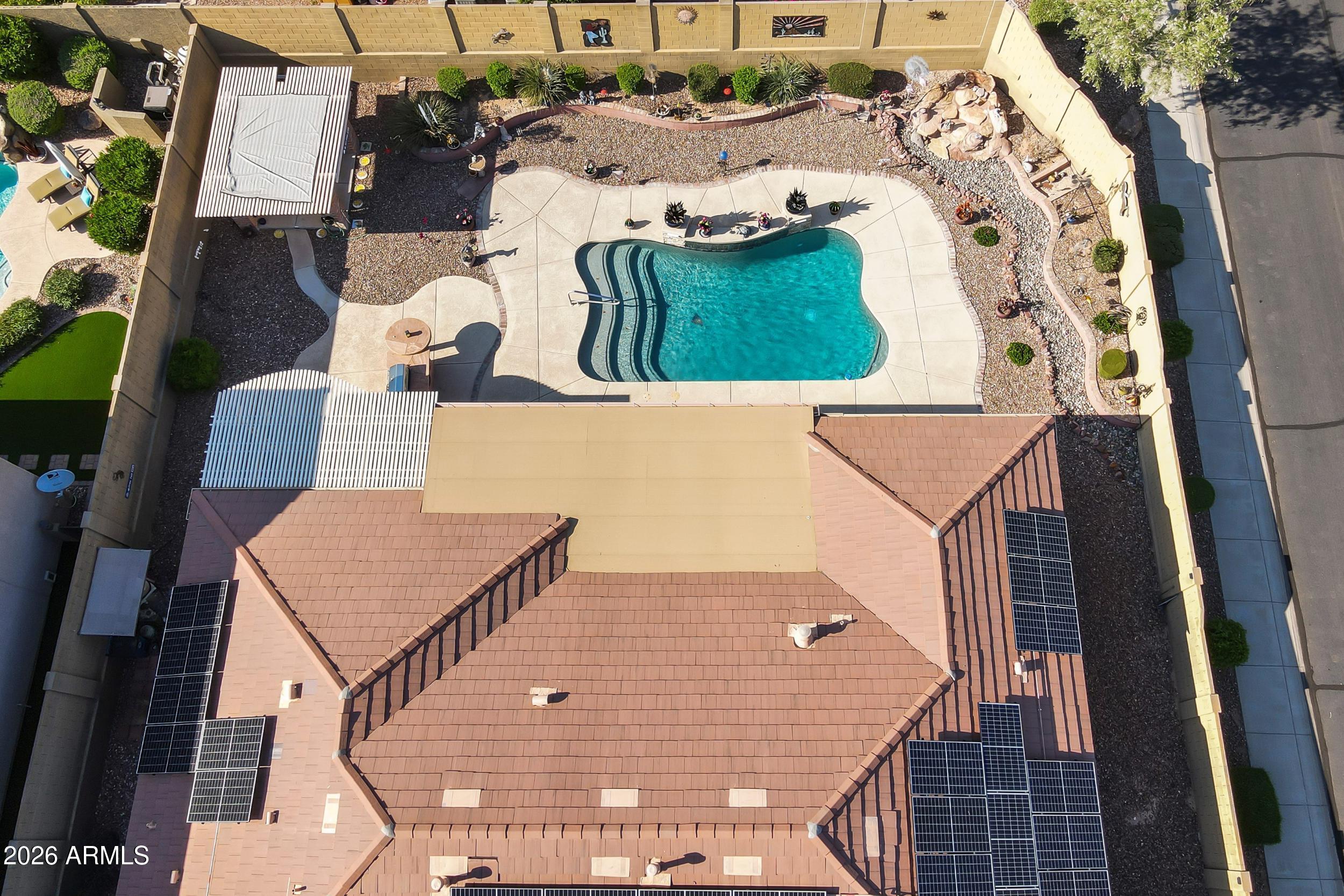 2026 West Hidden Treasure Way Phoenix, AZ 85086 - Photo 46 of 51 AERIAL VIEW OF HOME