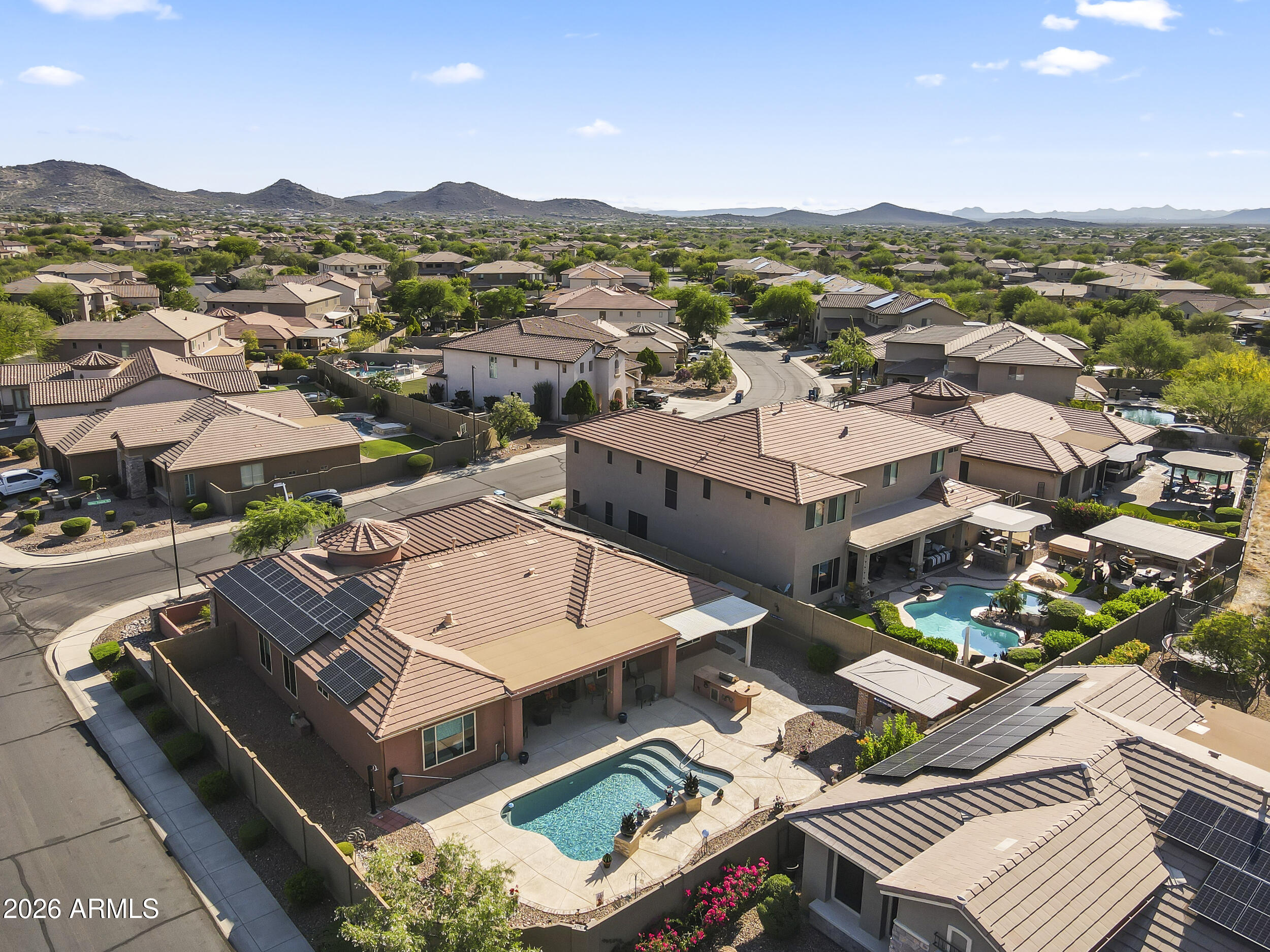 2026 West Hidden Treasure Way Phoenix, AZ 85086 - Photo 47 of 51 BACK OF HOME