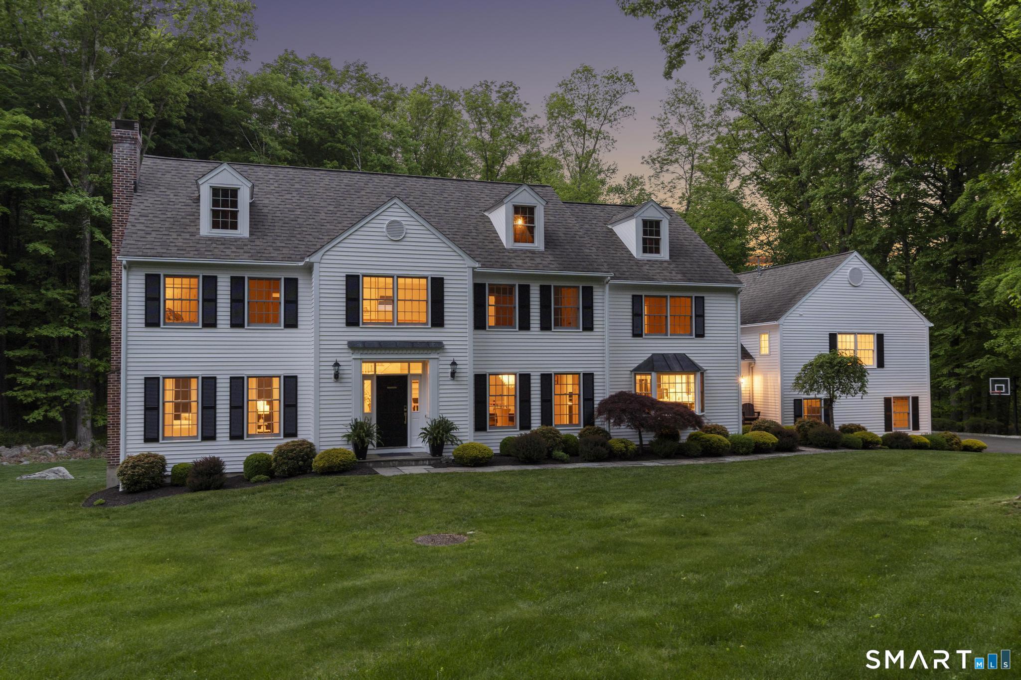 181 Old Branchville Road Ridgefield, CT 06877 - Photo 40 of 40 a front view of house with yard and green space