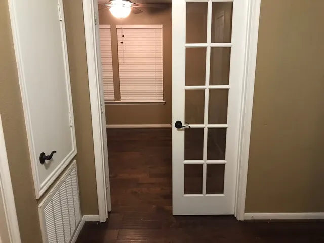 a view of front door