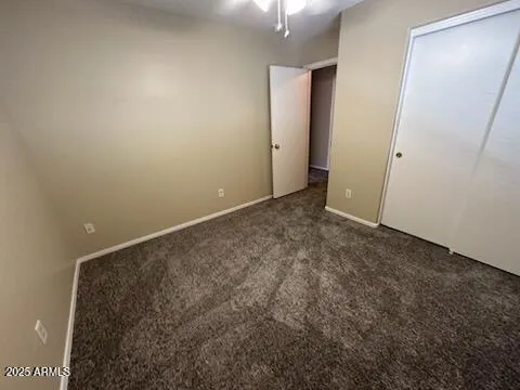 an empty room with an entryway