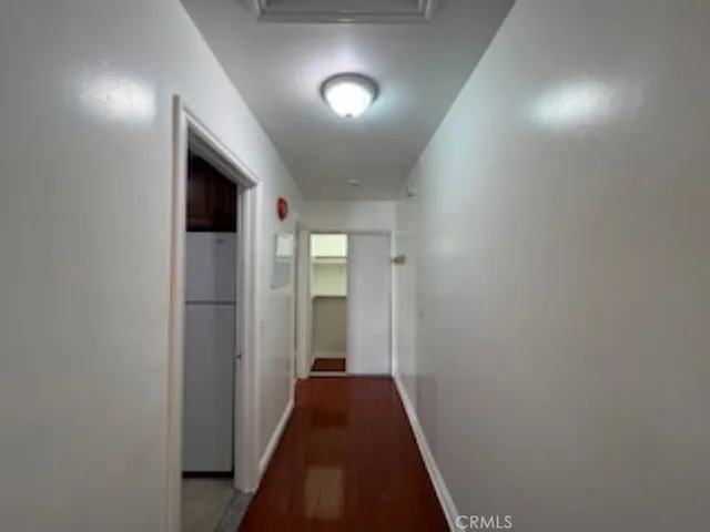 a view of hallway with stairs