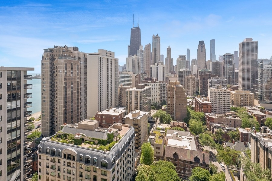 1310 North Ritchie Court, Unit 27B Chicago, IL 60610 - Photo 19 of 31 a view of city with tall buildings