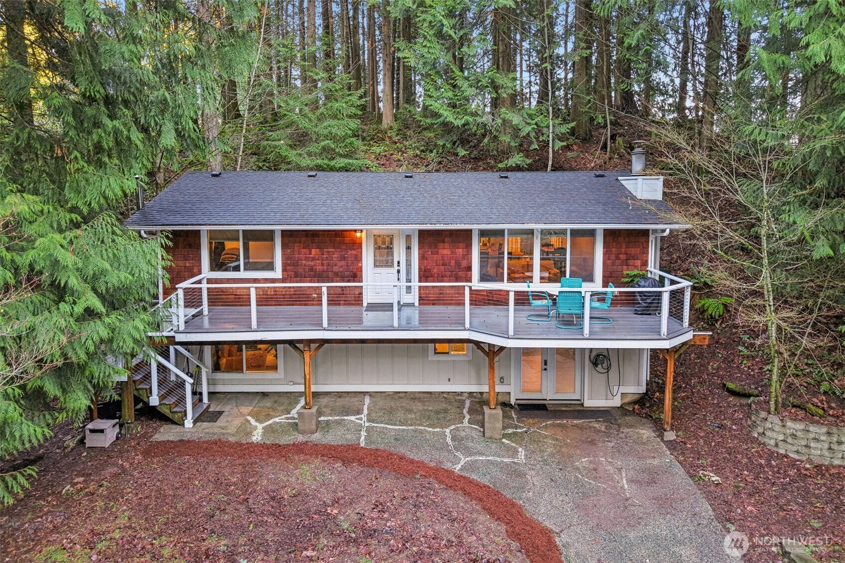 29 Maple Court Bellingham, WA 98229 - Photo 39 of 39 an aerial view of a house with roof deck front of house