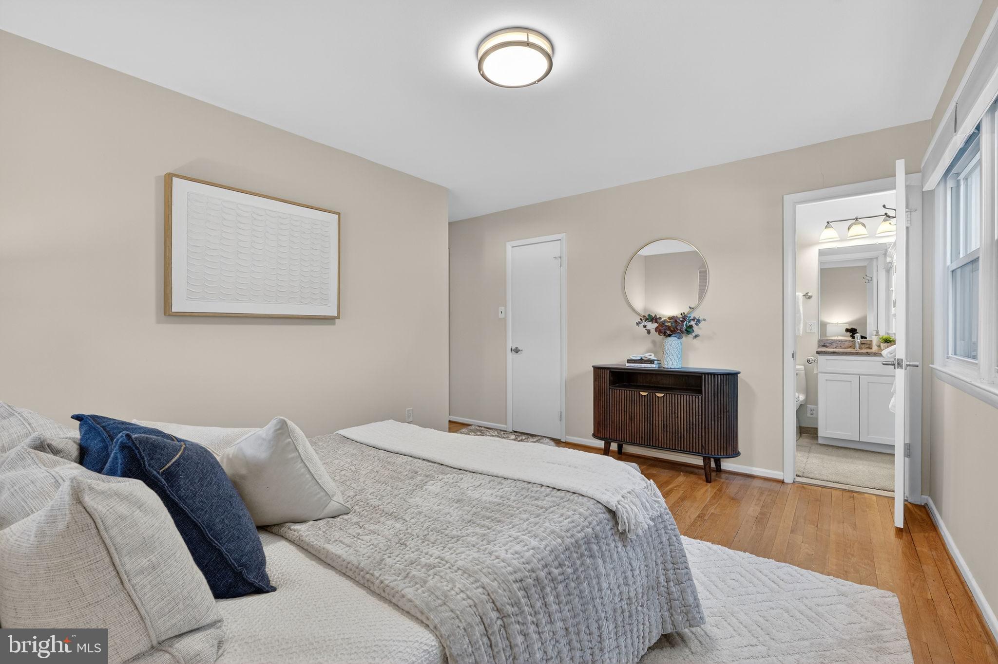 6424 Cabell Court Springfield, VA 22150 - Photo 18 of 43 Doors to Primary Bathroom and Walk-In Closet