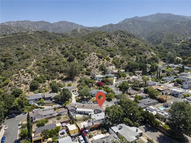 an aerial view of a city