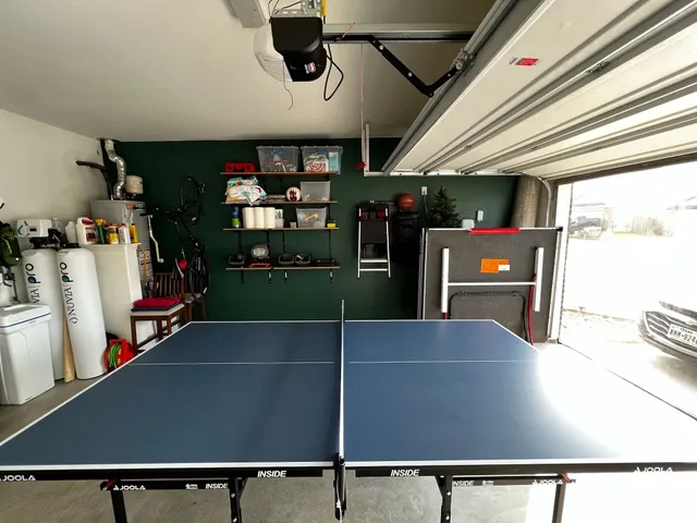 a front view of house with garden and trees